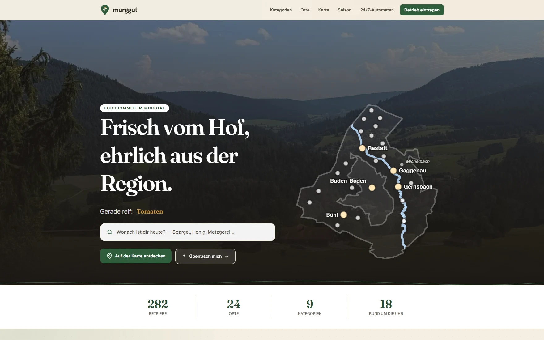 Murggut Live Website — entwickelt von RawLinks